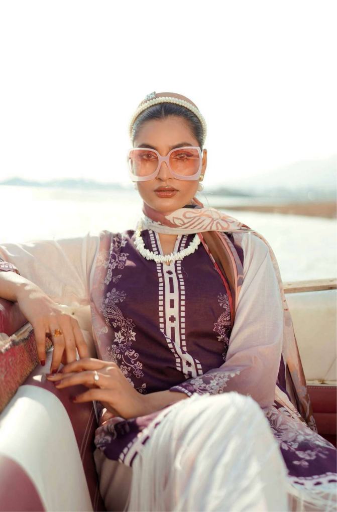 3-PC Tehwar By Paltar Printed Lawn