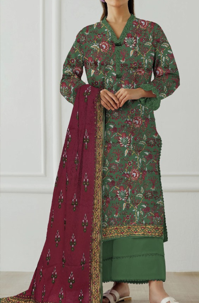 3-PC Orient Printed Summer Collection