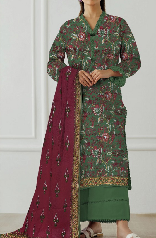 3-PC Orient Printed Summer Collection