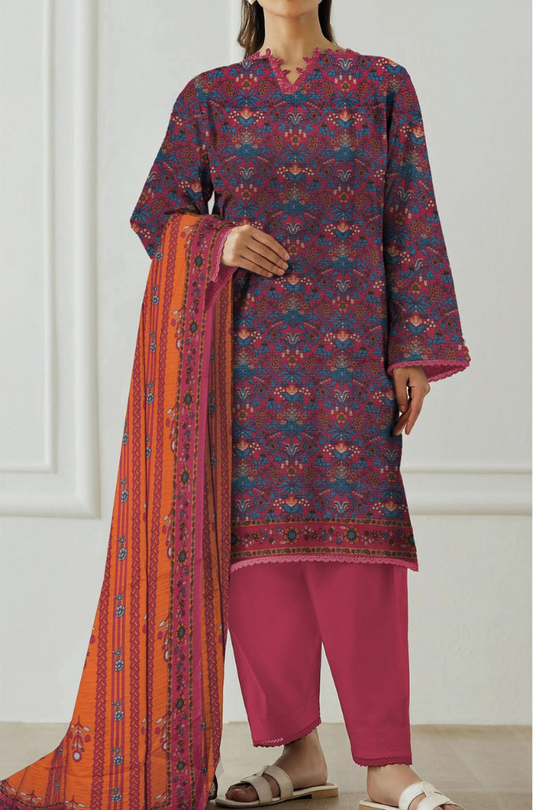 3-PC Orient Printed Summer Collection