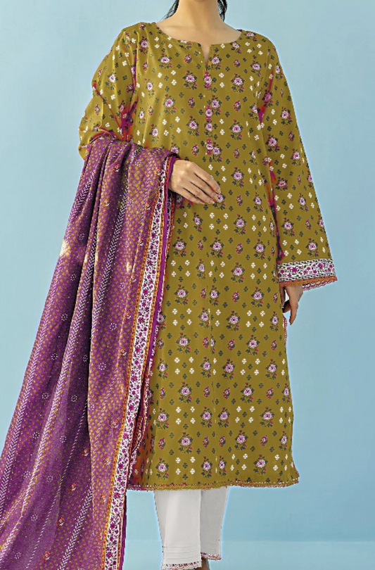 3-PC Orient Printed Summer Collection