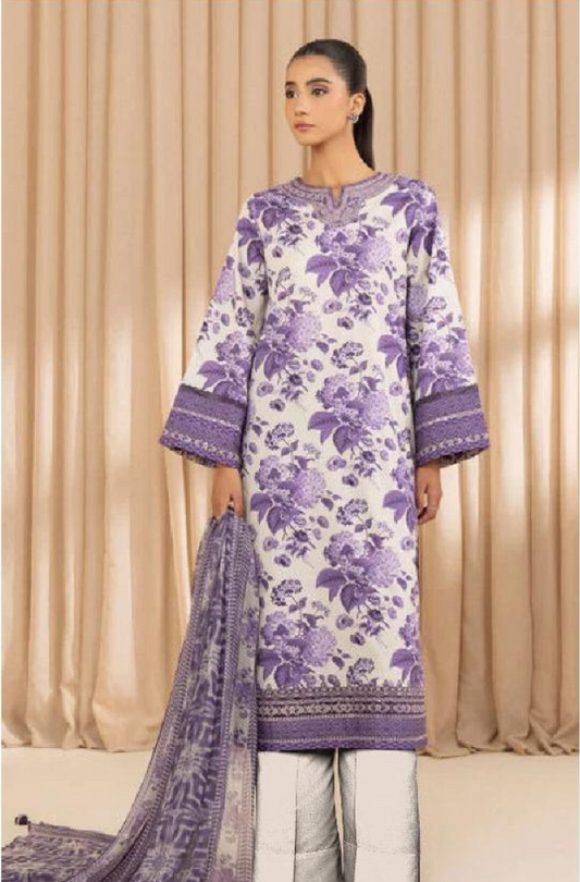 3 Piece - Sapphire Printed Fabric