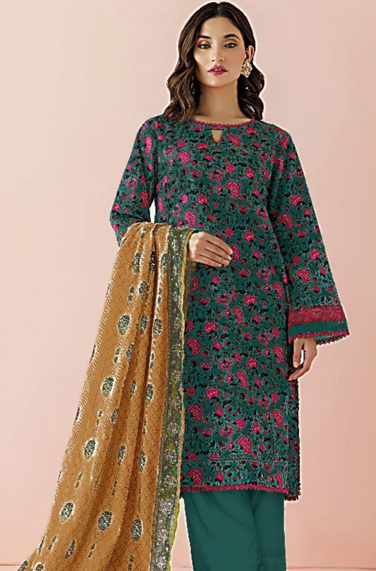 3-PC Orient Printed Summer Collection