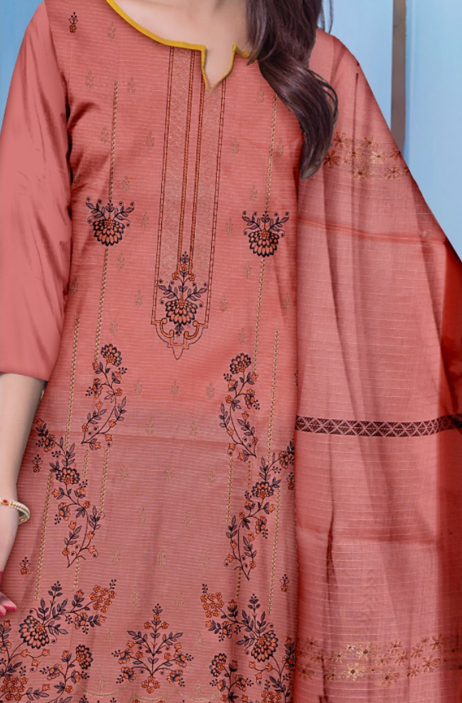3-PC Bareeze Fancy Bana Doria Lawn (vol-26)