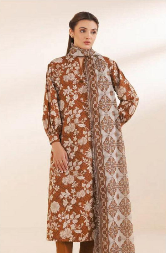 3 Piece - Sapphire Printed Fabric