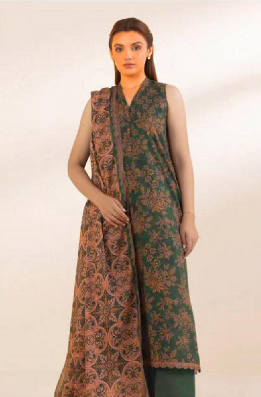 3 Piece - Sapphire Printed Fabric
