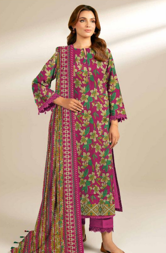 3 Piece - Sapphire Printed Fabric