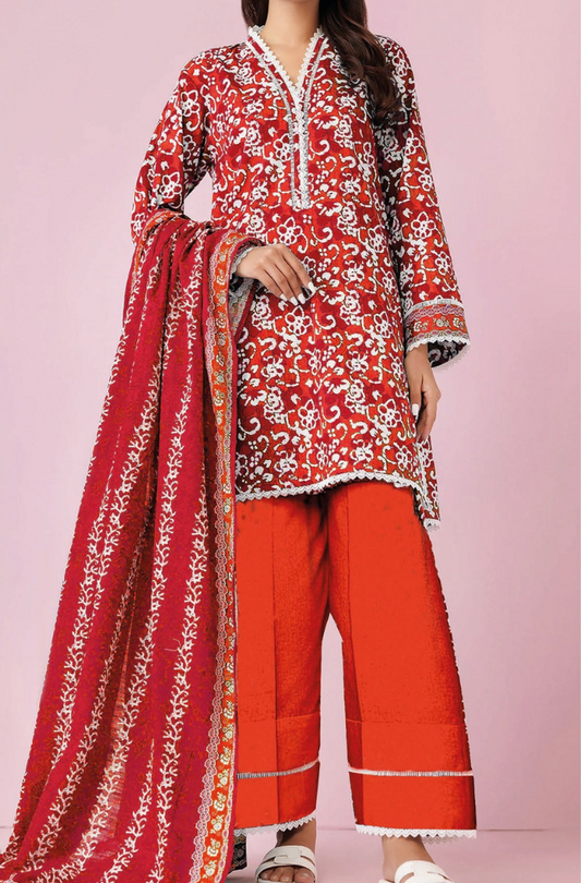 3-PC Orient Printed Summer Collection