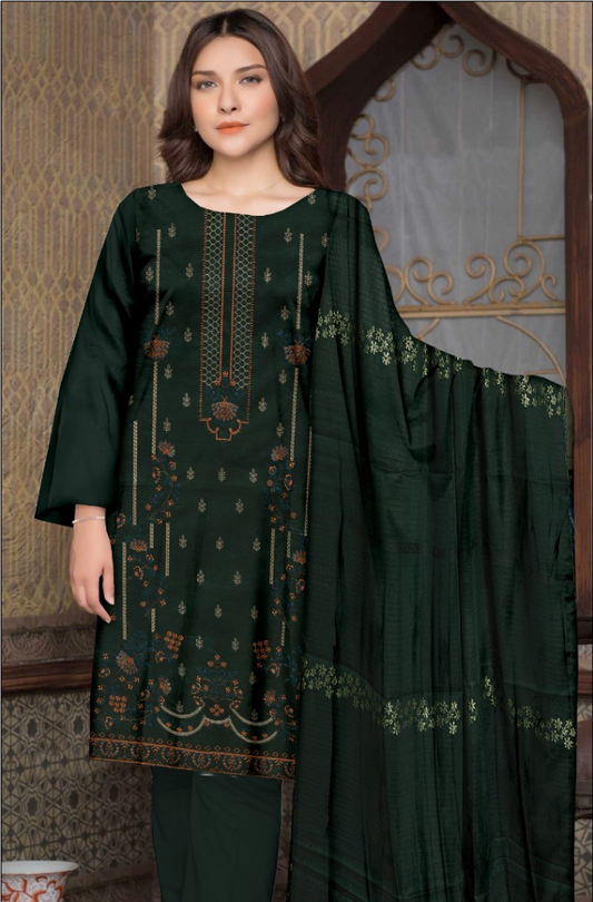 3-PC Bareeze Fancy Bana Doria Lawn (vol-26