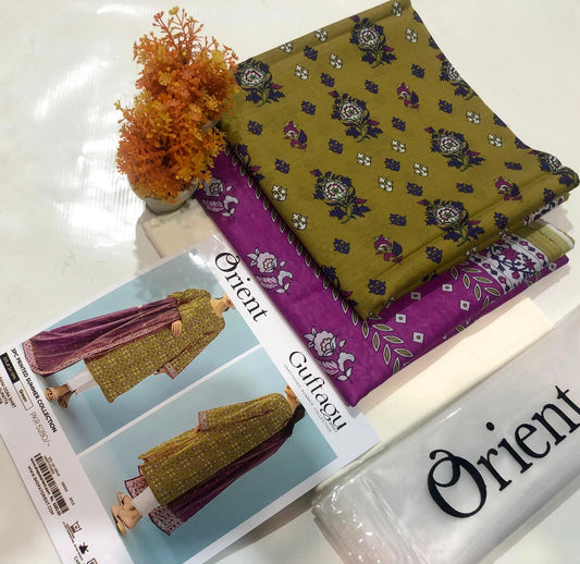 3-PC Orient Printed Summer Collection