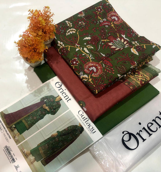 3-PC Orient Printed Summer Collection