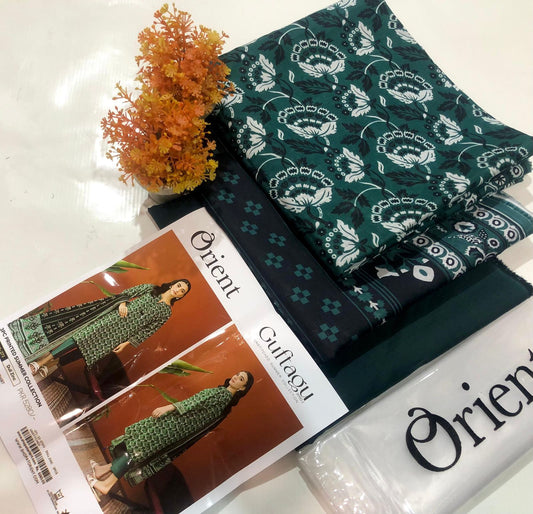 3-PC Orient Printed Summer Collection