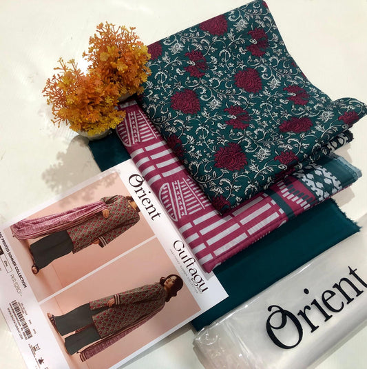 3-PC Orient Printed Summer Collection